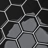 vidaXL Azulejo hexagonal 50 pcs Branco 30 x 30 cm Poliuretano e PET