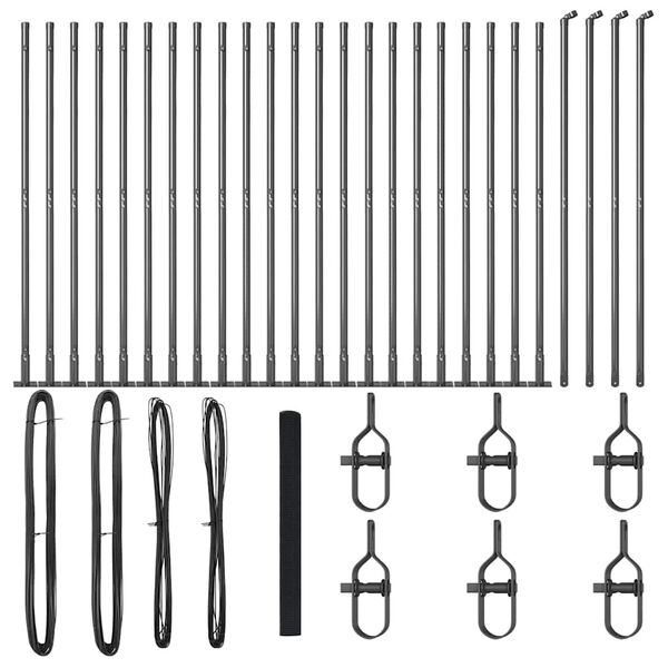 vidaXL Poste de Cerca Cinzeto 50 x 1,4 m (malha de 12 x 12 mm)