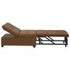 vidaXL Sof&aacute;-Cama Castanho 194 x 67 x 82 cm Tecido Huahua