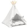 vidaXL Teepee para animais de estima&ccedil;&atilde;o com colch&atilde;o 40 x 40 x 50 cm