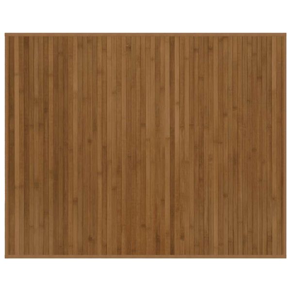 vidaXL Tapete retangular 80x100 cm bambu castanho