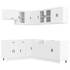 vidaXL 11 pe&ccedil;as arm&aacute;rio de cozinha conjunto Porto branco