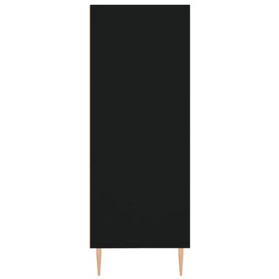 vidaXL Estante 69,5x32,5x90 cm derivados de madeira preto