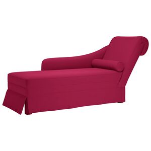 vidaXL Chaise lounge c/ reforço/apoio de braços direito veludo