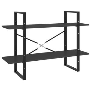 vidaXL Estante com 2 prateleiras 100x30x70 cm derivados madeira cinza