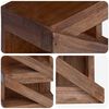 vidaXL Prateleira Castanho 24 x 14 x 80 cm Madeira de Mogno S&oacute;lida
