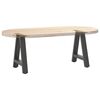vidaXL P&eacute;s para mesa de centro em formato A, 2 pe&ccedil;as, antracite, 50x (42-43) cm, a&ccedil;o