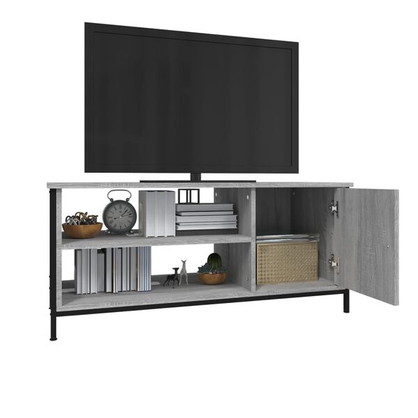 vidaXL M&oacute;vel de TV 100x40x45 cm derivados de madeira cinzento sonoma