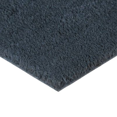vidaXL Tapetes porta 5 pcs 40x60 cm fibra coco tufada cinzento escuro