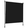 vidaXL Cortina Rol&ocirc; Exterior Preto 150 x 270 cm