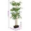 vidaXL &Aacute;rvore de bambu artificial 380 folhas 80 cm verde