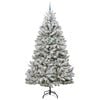 vidaXL &Aacute;rvore de Natal Artificial Verde e Branco 270 cm PVC e Metal
