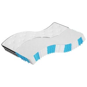 vidaXL Colch&atilde;o de molas ensacadas m&eacute;dio 100x200 cm