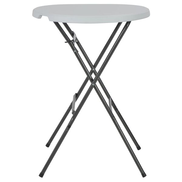 vidaXL Mesa de bar dobr&aacute;vel 80x110 cm PEAD branco