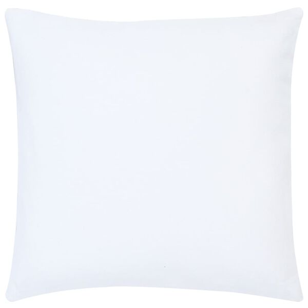 vidaXL Almofad&otilde;es 2pcs 40x40cm algod&atilde;o impress. folha branco e dourado