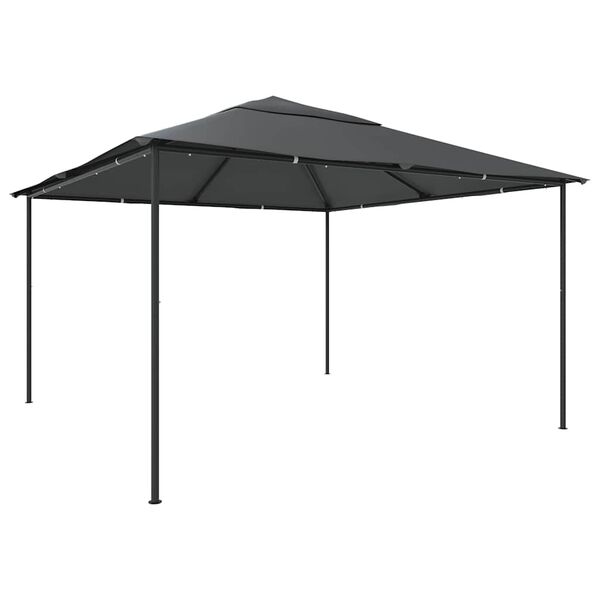 vidaXL Gazebo 4x4x3 m 180 g/m&sup2; antracite