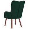 vidaXL poltrona Verde Escuro 63 x 67 x 94 cm Veludo