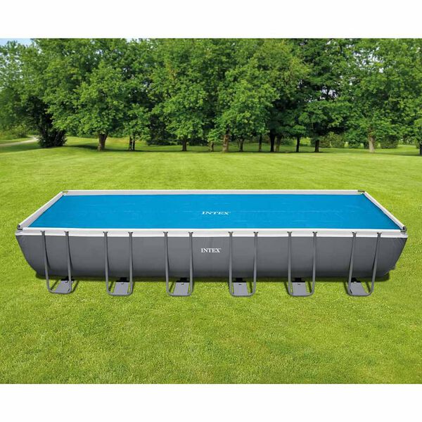 Intex Cobertura para piscina solar 716x346 cm polietileno azul