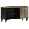 vidaXL M&oacute;vel TV cinzento claro 80x31,5x46 cm madeira mangueira maci&ccedil;a