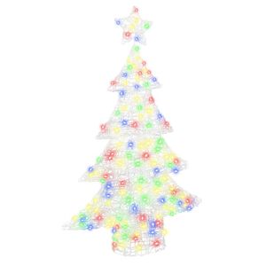 vidaXL &Aacute;rvore de Natal com 100 LEDs Multicolor 120 cm Acr&iacute;lo