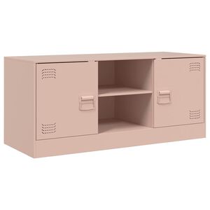 vidaXL M&oacute;vel de TV 99x39x44 a&ccedil;o rosa