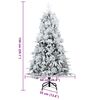 vidaXL &Aacute;rvore de Natal Articulada Artificial Branco 150 cm PE e PVC