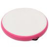 vidaXL Tapete de gin&aacute;stica insufl&aacute;vel com bomba 100x100x15 cm PVC rosa