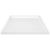 vidaXL Base de chuveiro com pontos 80x80x4 cm ABS branco