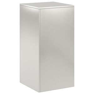 vidaXL Suporte para Plantas Prateado 40 x 40 x 80 cm A&ccedil;o