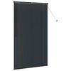 vidaXL Persianas venecianas com cortinas Preto 175 x 105 cm Alum&iacute;nio