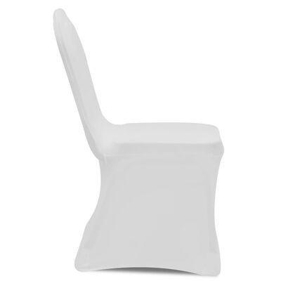 vidaXL Capa para cadeira elástica 18 pcs branco