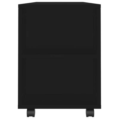 vidaXL Móvel de TV 102x34,5x43 cm derivados de madeira preto