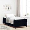 vidaXL Cama Box com colch&atilde;o Preto 90 x 190 cm tecido