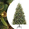 vidaXL &Aacute;rvore de Natal Artificial Articulada com Cones Verde 240 cm