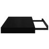 vidaXL Prateleiras de parede suspensas 4 pcs 40x23x3,8cm MDF preto