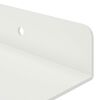 vidaXL Prateleira Flutuante 2 pcs Branco 80 x 9 x 2,5 cm A&ccedil;o