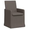 vidaXL Cadeiras de Jantar 2 unid. Linho Cinzento-claro 57 x 67 x 95 cm