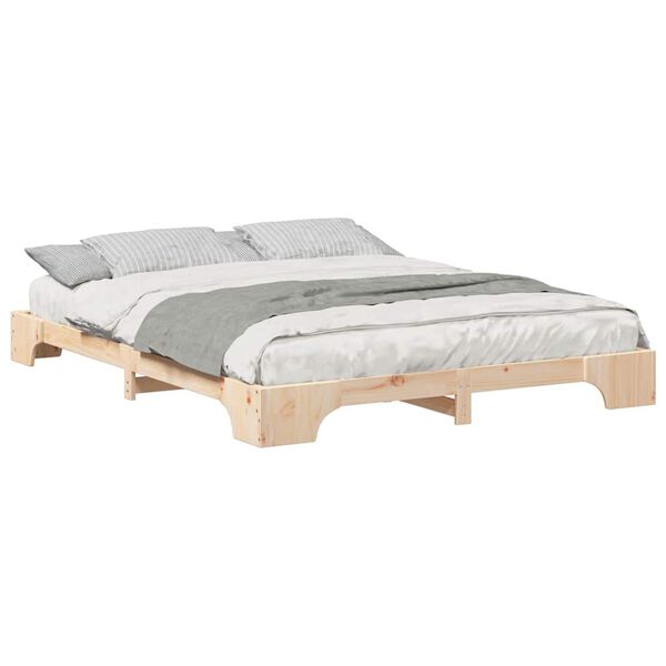 vidaXL Estrutura da Cama Castanho 160 x 210 cm