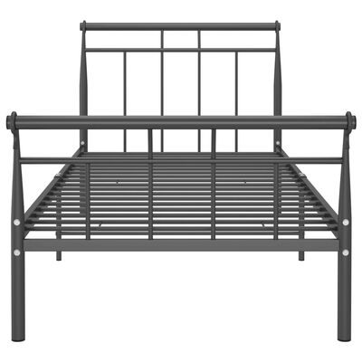 vidaXL Estrutura de cama 100x200 cm metal preto