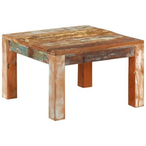 vidaXL Mesa de centro 55x55x35 cm madeira recuperada maci&ccedil;a