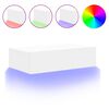 vidaXL M&oacute;vel de TV com luzes LED 60x35x15,5 cm branco