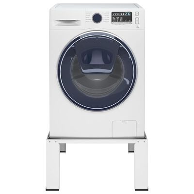 vidaXL Base/apoio para máquina de lavar branco