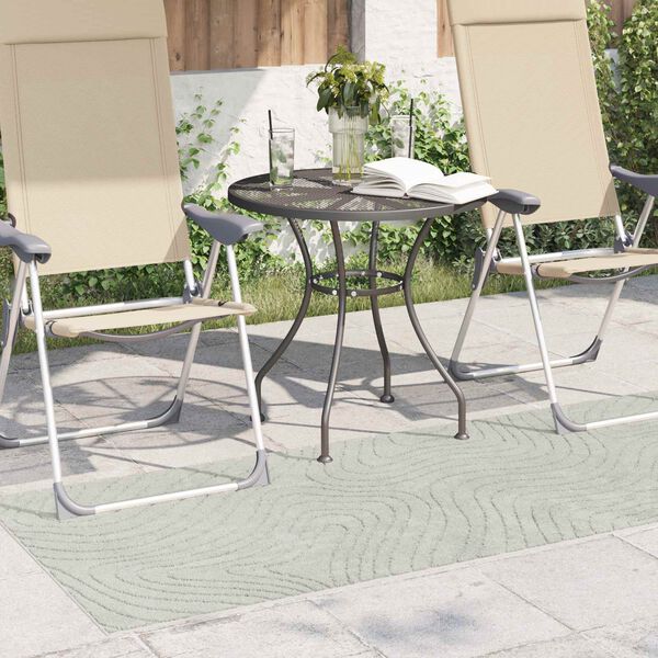 vidaXL Tapetes de &aacute;rea Retangular PALMERAS Verde 150 x 80 cm Poli&eacute;ster