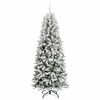 vidaXL &Aacute;rvore de Natal Artificial com 300 LEDs Branco 210 cm