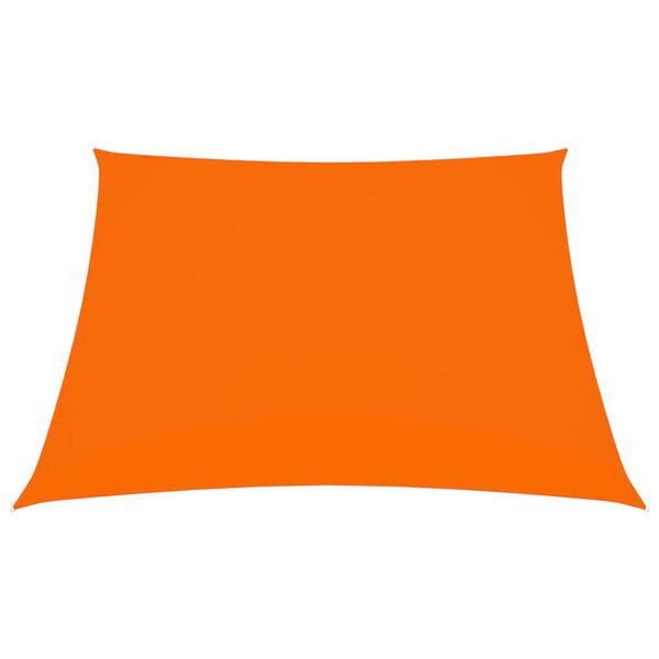 vidaXL Para-sol estilo vela tecido oxford quadrado 5x5 m laranja