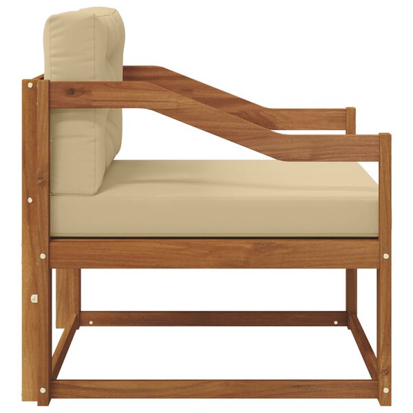 vidaXL Sof&aacute; M&eacute;dio Externo Madeira S&oacute;lida de Ac&aacute;cia Natural