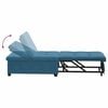 vidaXL Sof&aacute;-Cama Azul 194 x 67 x 82 cm Veludo