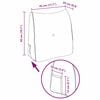 vidaXL Travesseiro para Costas Cinzento-acastanhado 45 x 24 x 50 cm