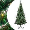 vidaXL &Aacute;rvore de Natal Artificial Pr&eacute;-iluminada Verde 210 cm