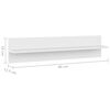 vidaXL Estantes de parede 4 pcs 80x11,5x18 cm contraplacado branco